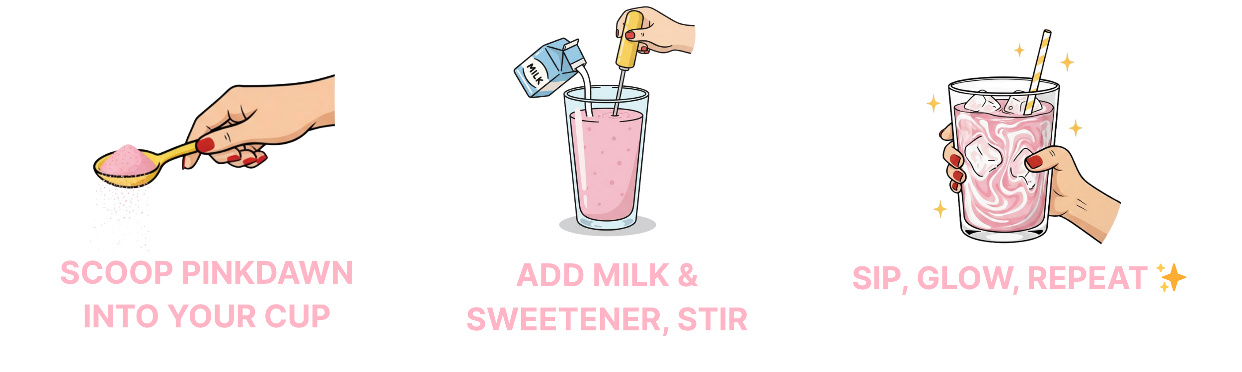 How to make pink chai with our powder mix